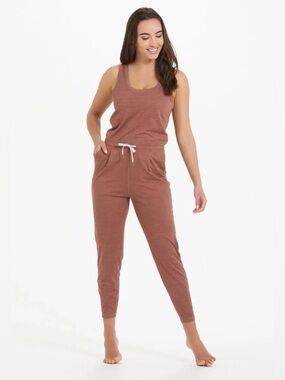 Vuori | Pants & Jumpsuits | Vuori Lux Harem Jumpsuit In Dark Terracotta